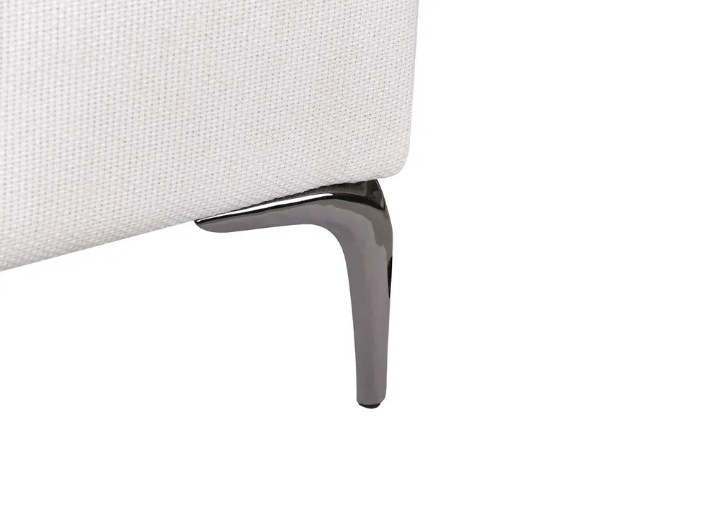 2 Seater Fabric Sofa White REINEN