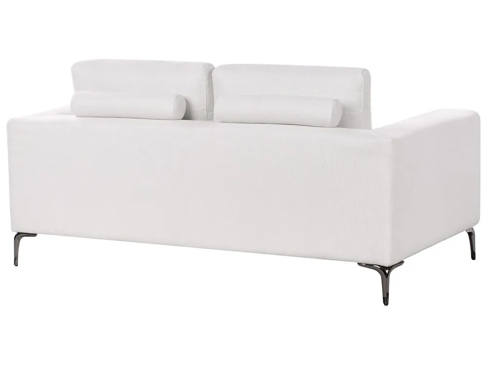 2 Seater Fabric Sofa White REINEN