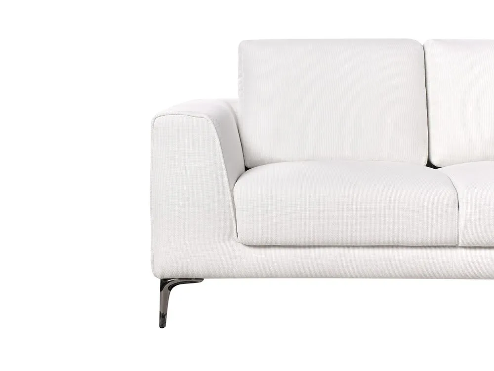 2 Seater Fabric Sofa White REINEN