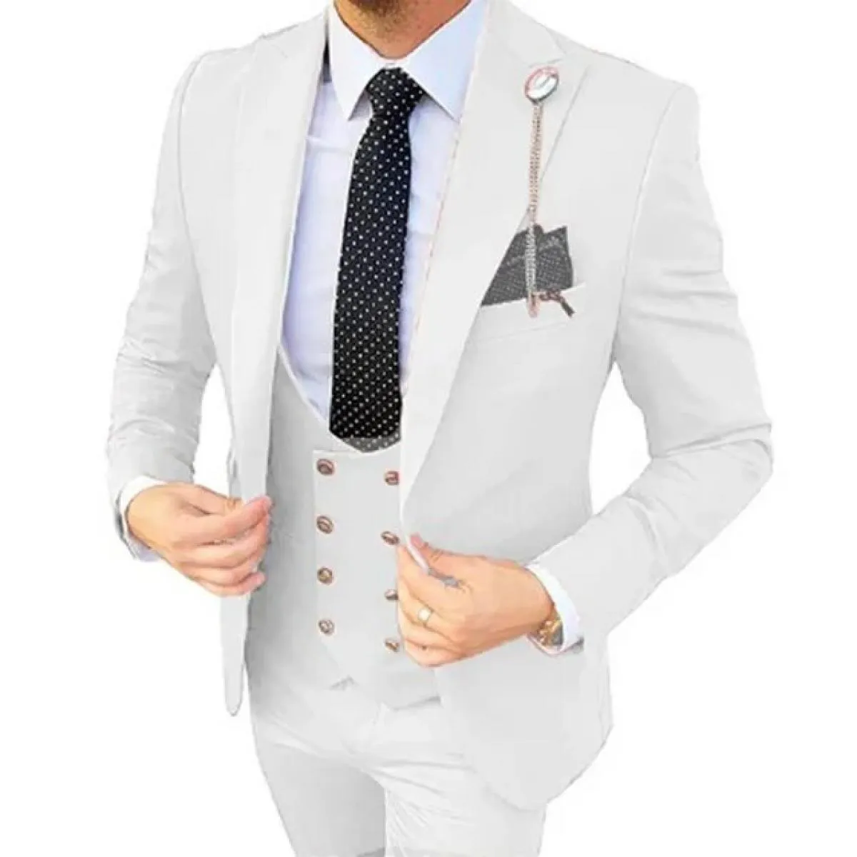 3 pezzi set blazer giacca pantaloni gilet / vestito da uomo 2023 New Business moda matrimonio vestiti host slim fit cappotto pan