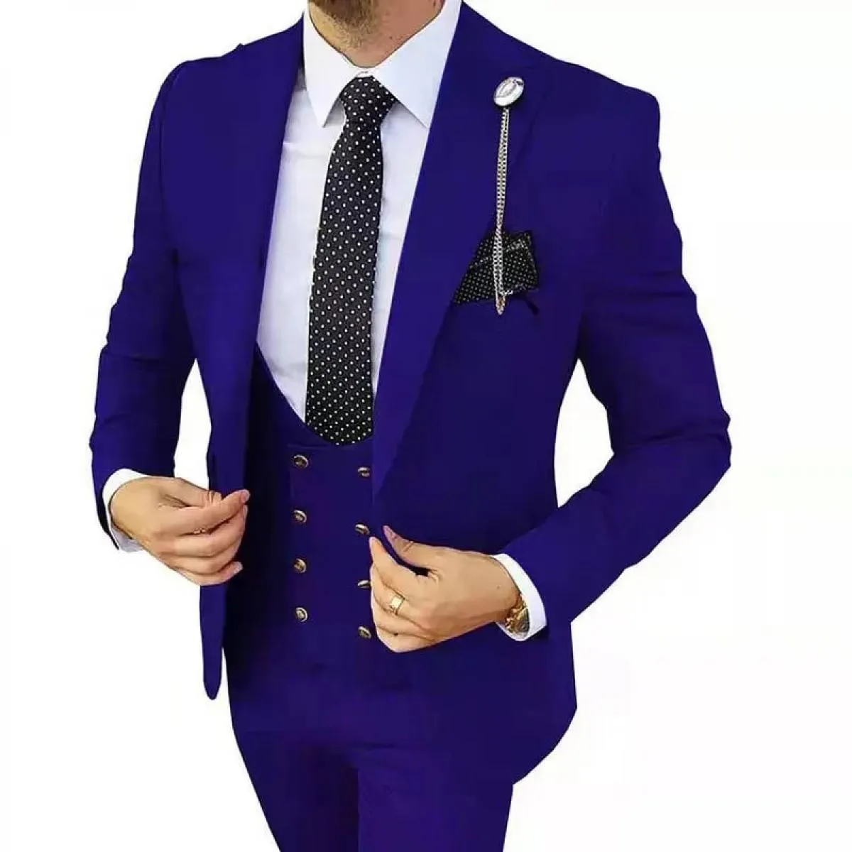 3 pezzi set blazer giacca pantaloni gilet / vestito da uomo 2023 New Business moda matrimonio vestiti host slim fit cappotto pan