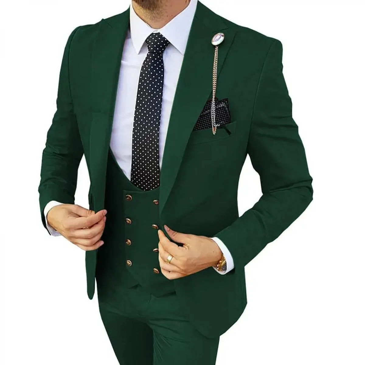 3 pezzi set blazer giacca pantaloni gilet / vestito da uomo 2023 New Business moda matrimonio vestiti host slim fit cappotto pan