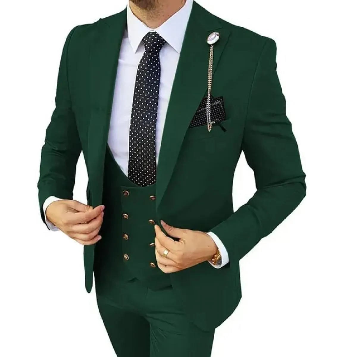 3 pezzi set blazer giacca pantaloni gilet / vestito da uomo 2023 New Business moda matrimonio vestiti host slim fit cappotto pan
