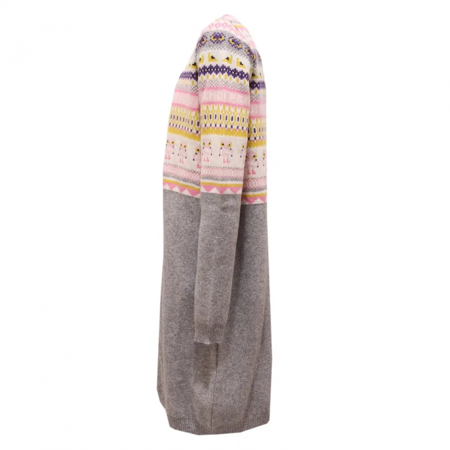 6688T vestito bimba FENDI abito misto lana multicolor dress kid
