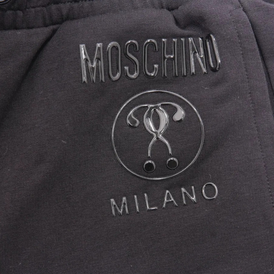 7565AH bermuda bimbo MOSCHINO TEEN black sweat shorts kids