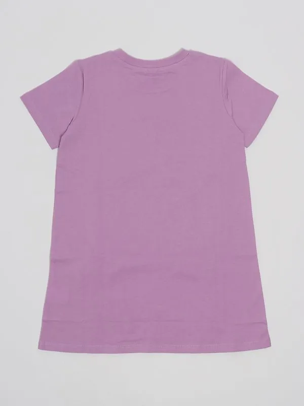 Abito bambina Stella McCartney con stella frange in jersey Verde-Lavanda