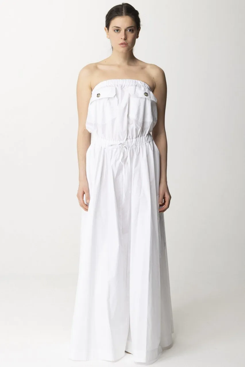 Abito lungo con tasconi Cory WHITE
