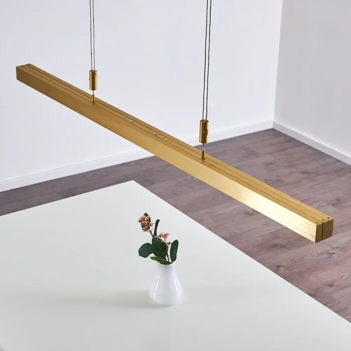 Airolo Lampada a Sospensione LED Ottone, 3-Luci