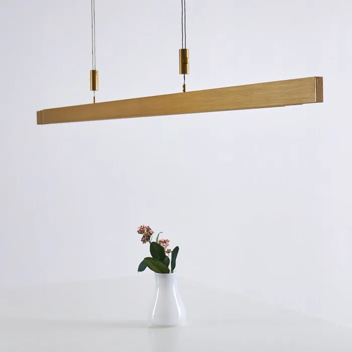 Airolo Lampada a Sospensione LED Ottone, 3-Luci