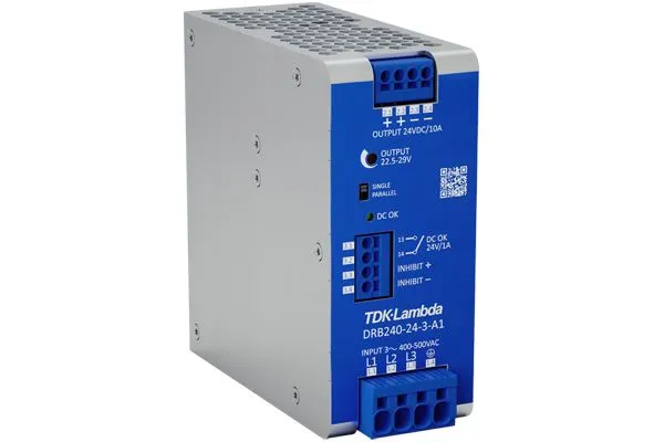 Alimentatore a montaggio su guida DIN TDK-Lambda, 24V cc, 10A, 350 → 575V ca, 240W