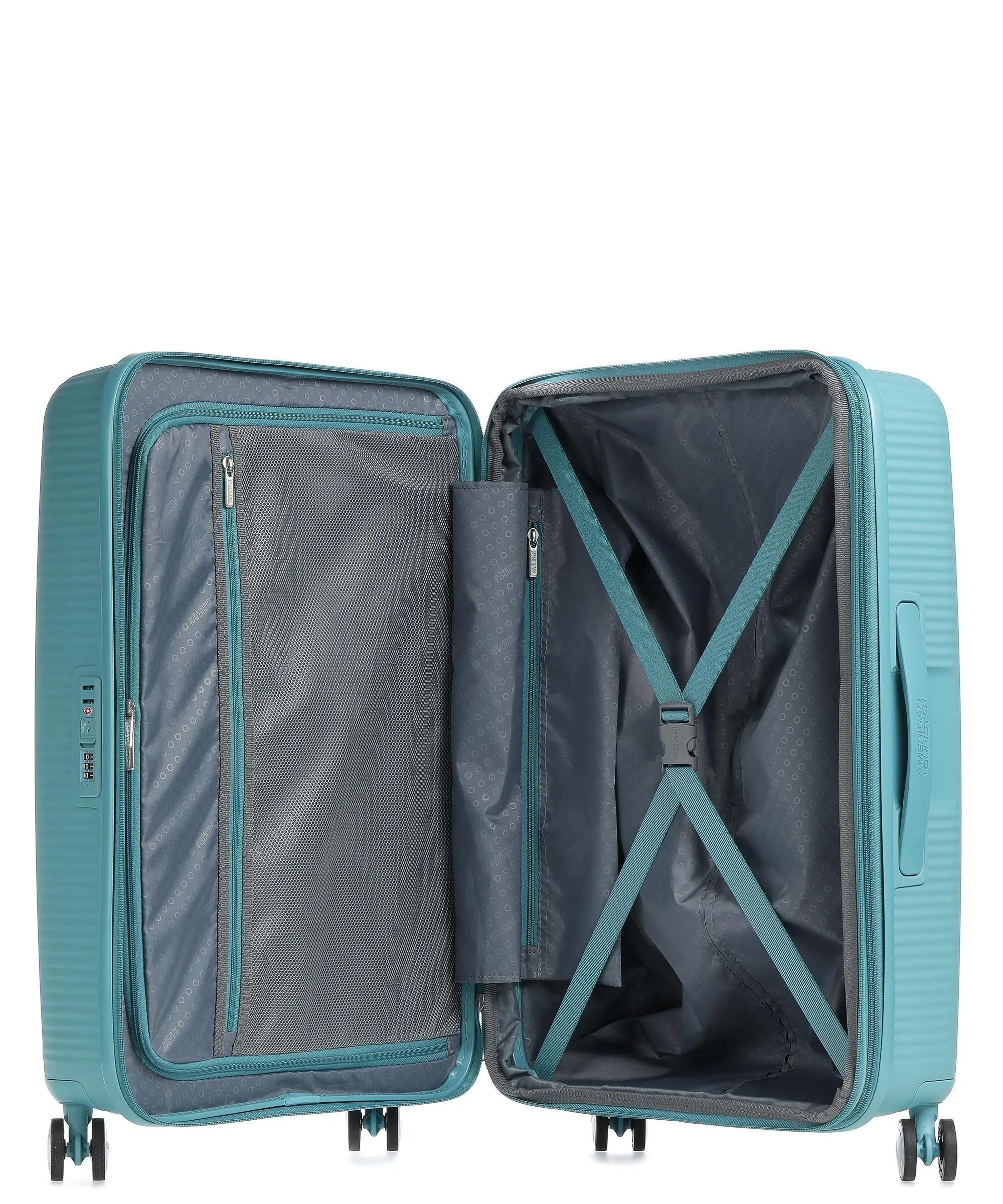  American Tourister Soundbox Valigia trolley (4 ruote) turchese 77 cm  