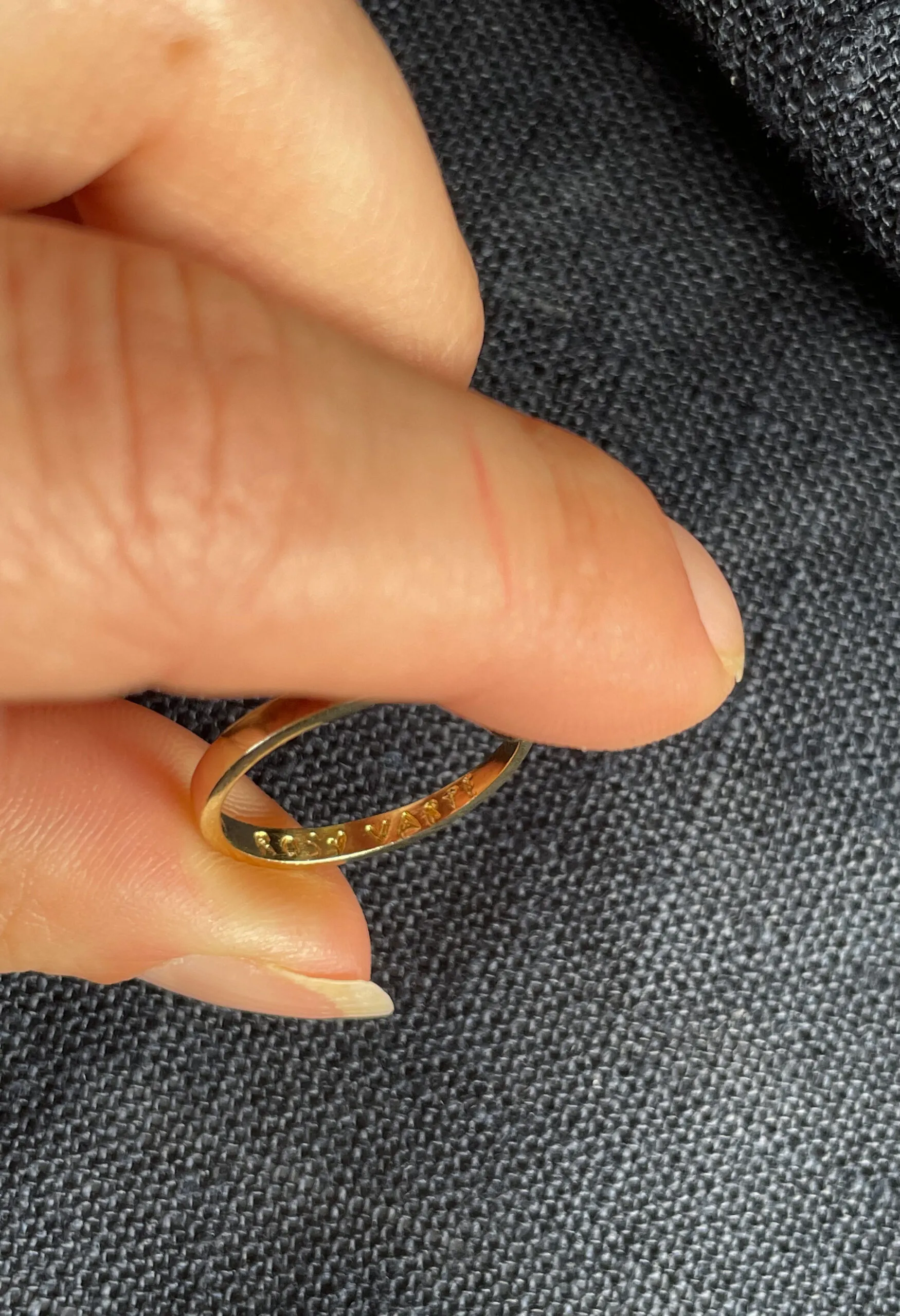Anello fiore placcato in oro Rosy Varte vintage anni ’80
