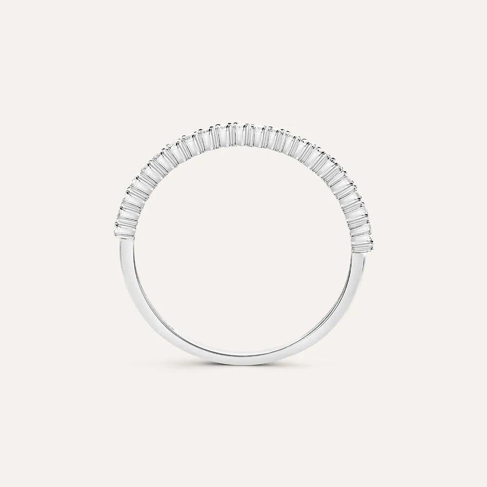 Anello Riviere Claire Oro Bianco 375/1000 Cubic Zirconia Bianco 1423690