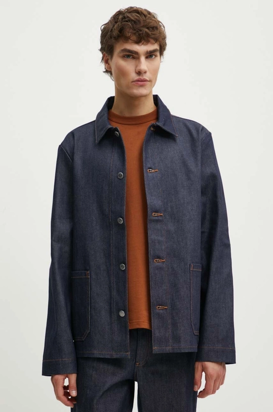 A.P.C. giacca di jeans veste kerlouan logo brodee