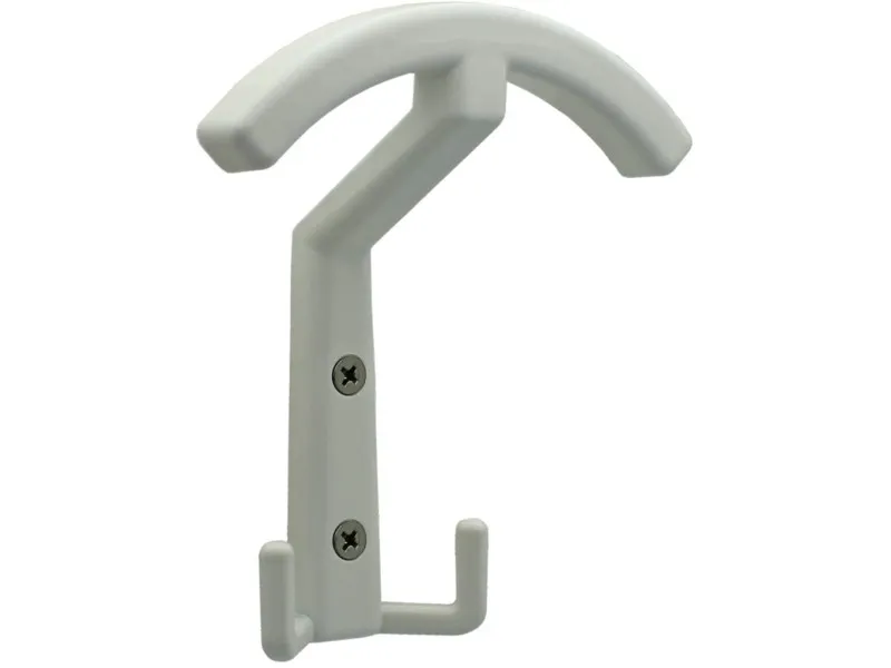 Appendiabito singolo zama 117 mm x 102 mm x 51 mm bianco lucido