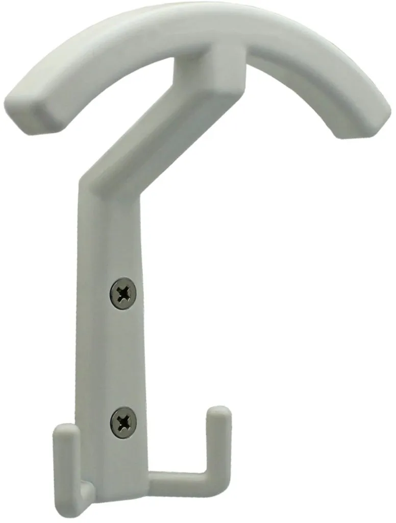 Appendiabito singolo zama 117 mm x 102 mm x 51 mm bianco lucido