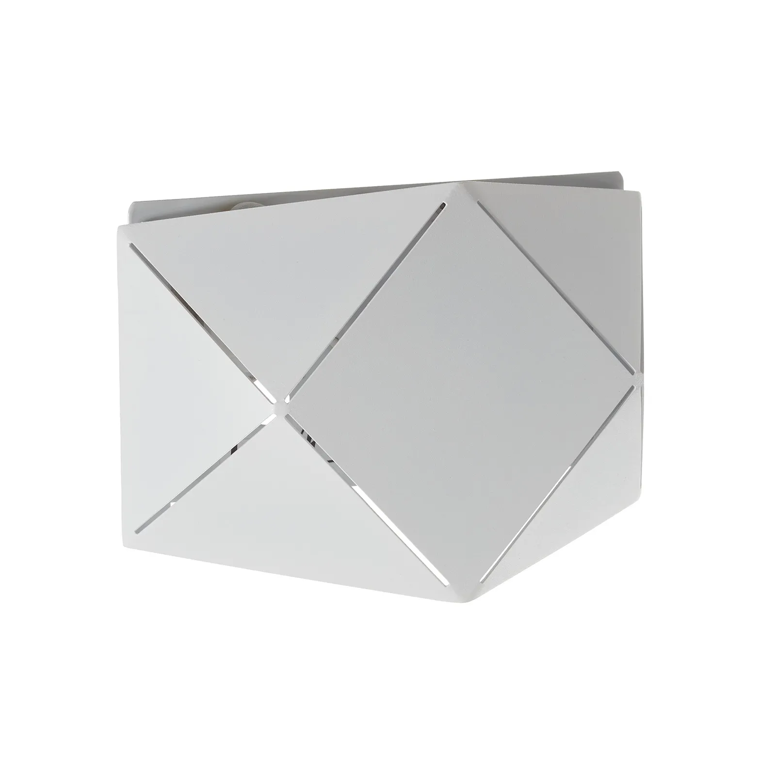 Applique LED Zandor bianca, larga 18 cm