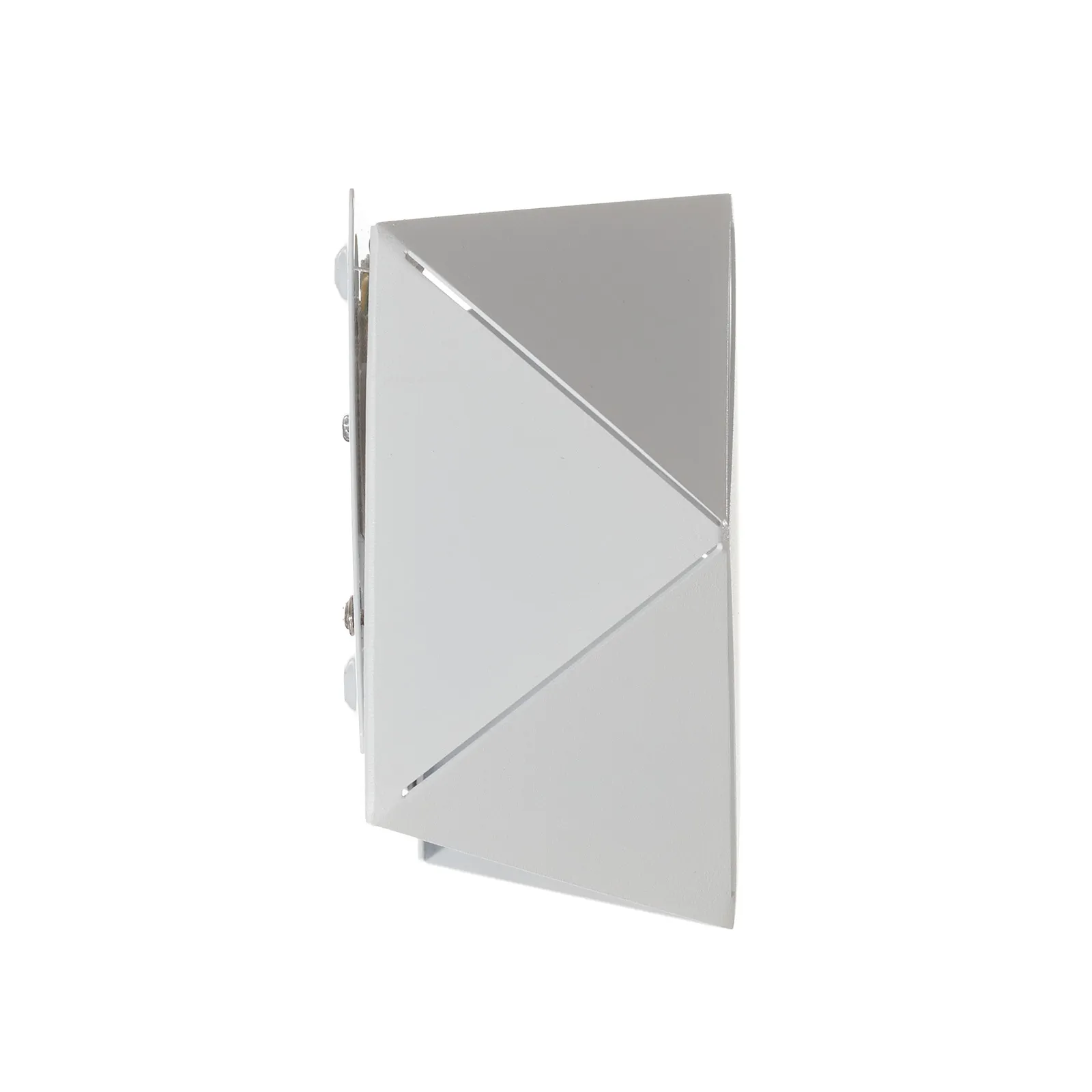 Applique LED Zandor bianca, larga 18 cm