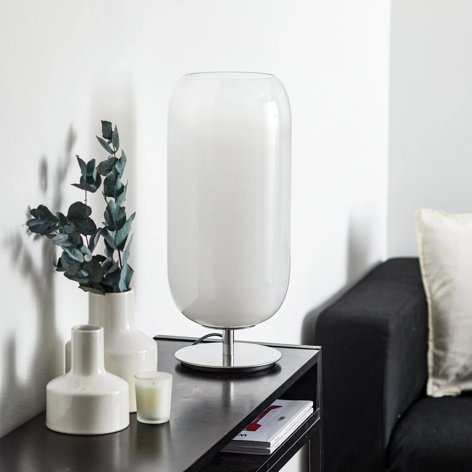 Artemide Gople lampada da tavolo bianco/argento