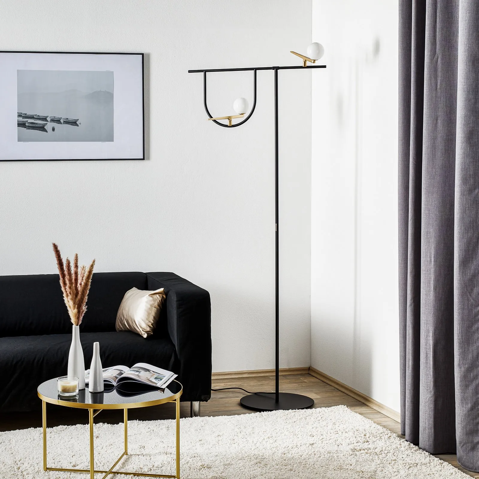 Artemide Yanzi lampada LED da terra, touchdimmer