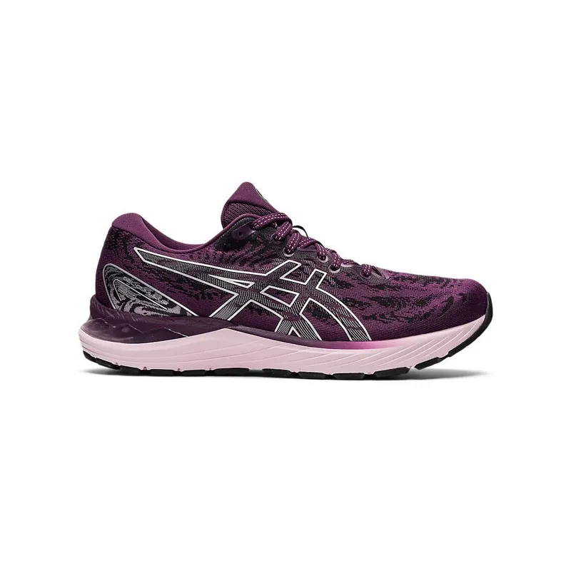 ASICS GEL CUMULUS 23 SCARPA RUNNING DONNA - VIOLA/ROSA/NERO