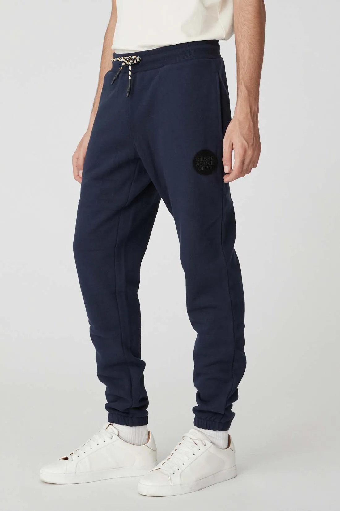 BATES – Pantaloni blu in felpa