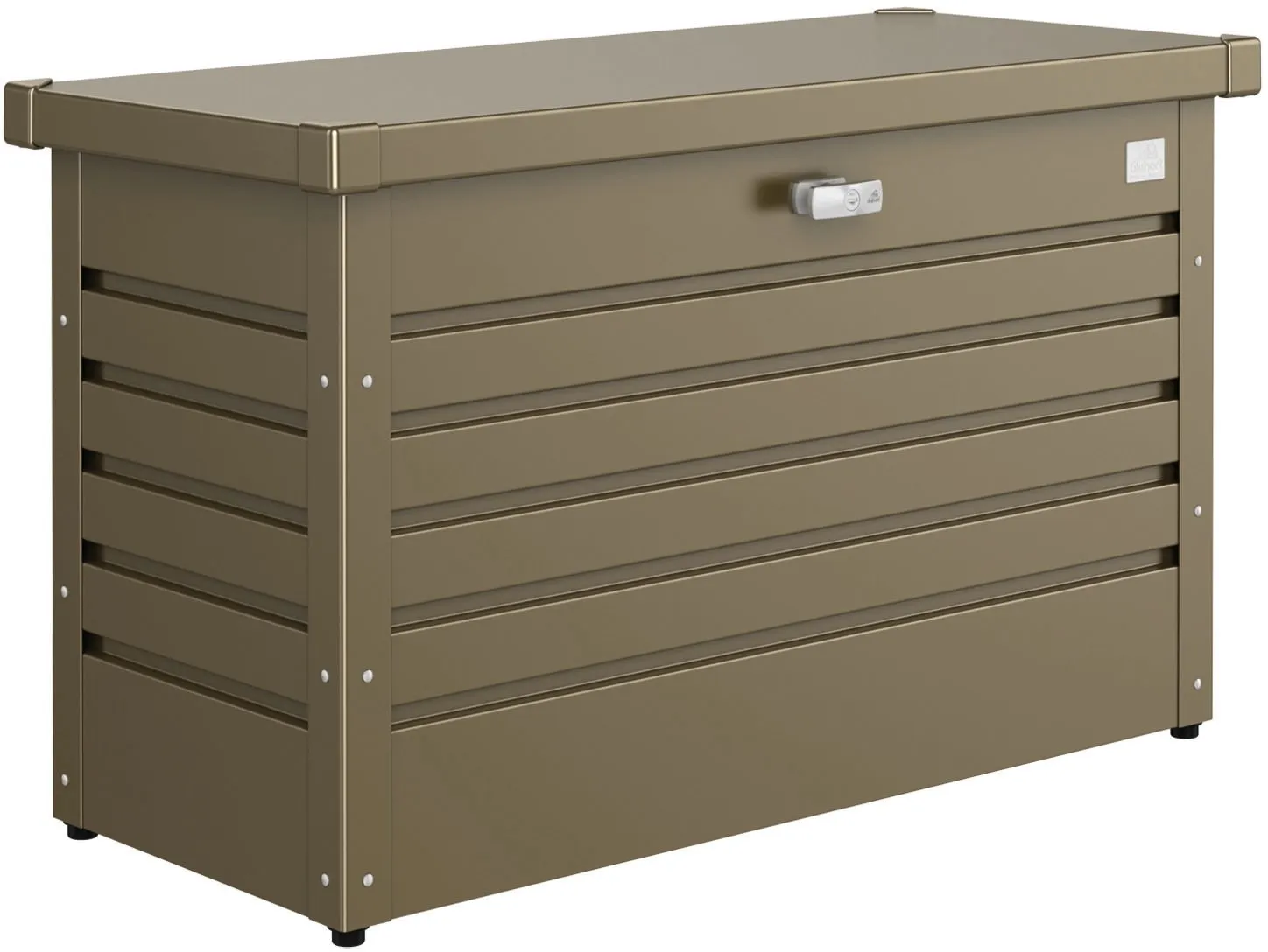 Baule da esterno Biohort 101x46x61 cm bronzo metallizzato