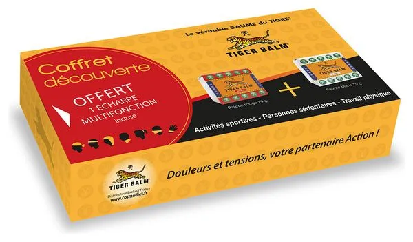BAUME DU TIGRE Discovery Pack 1 balsamo rosso + 1 balsamo bianco + 1 sciarpa