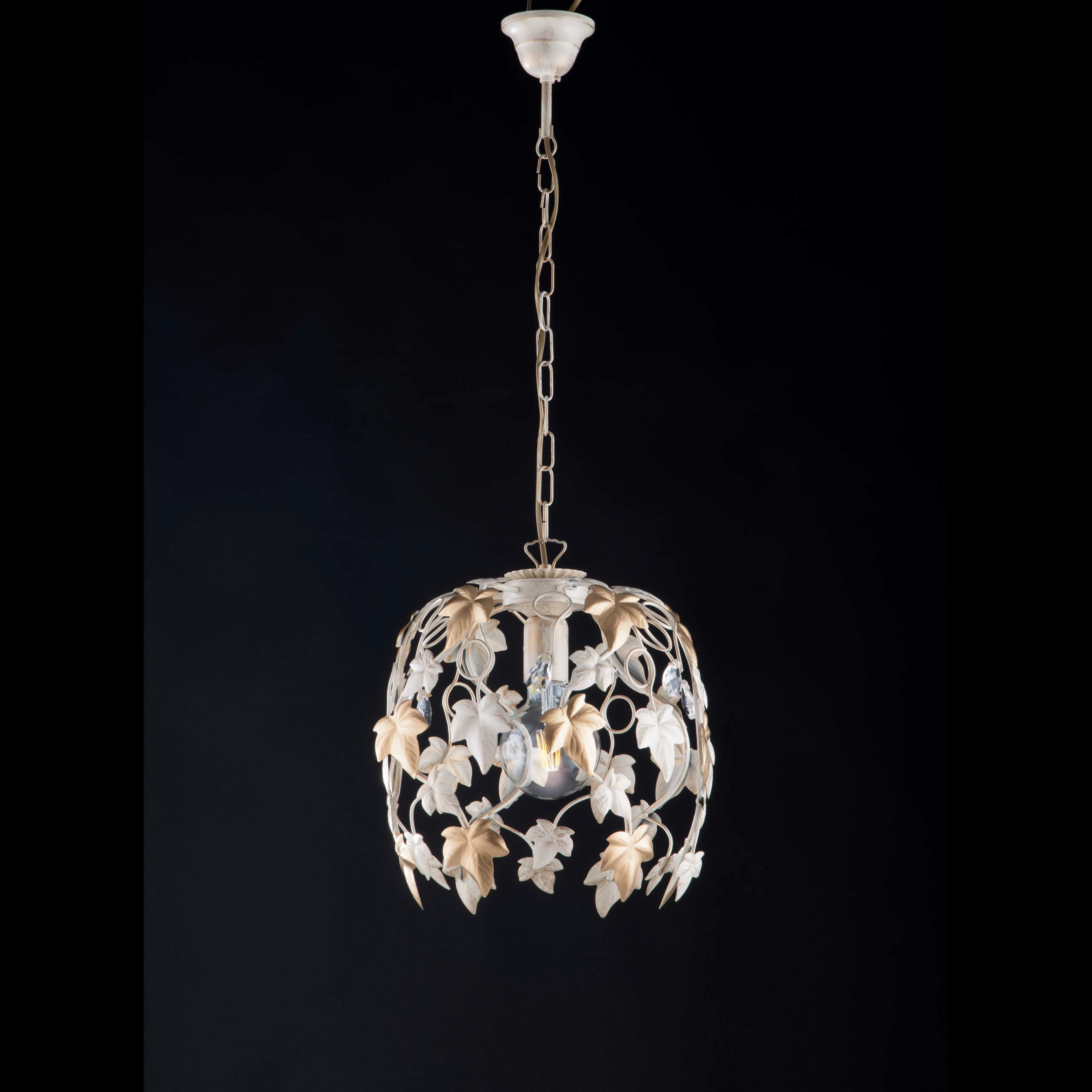 Be Light  Lampada a sospensione piccolo con struttura in metallo dalle linee classiche Edera - 60W