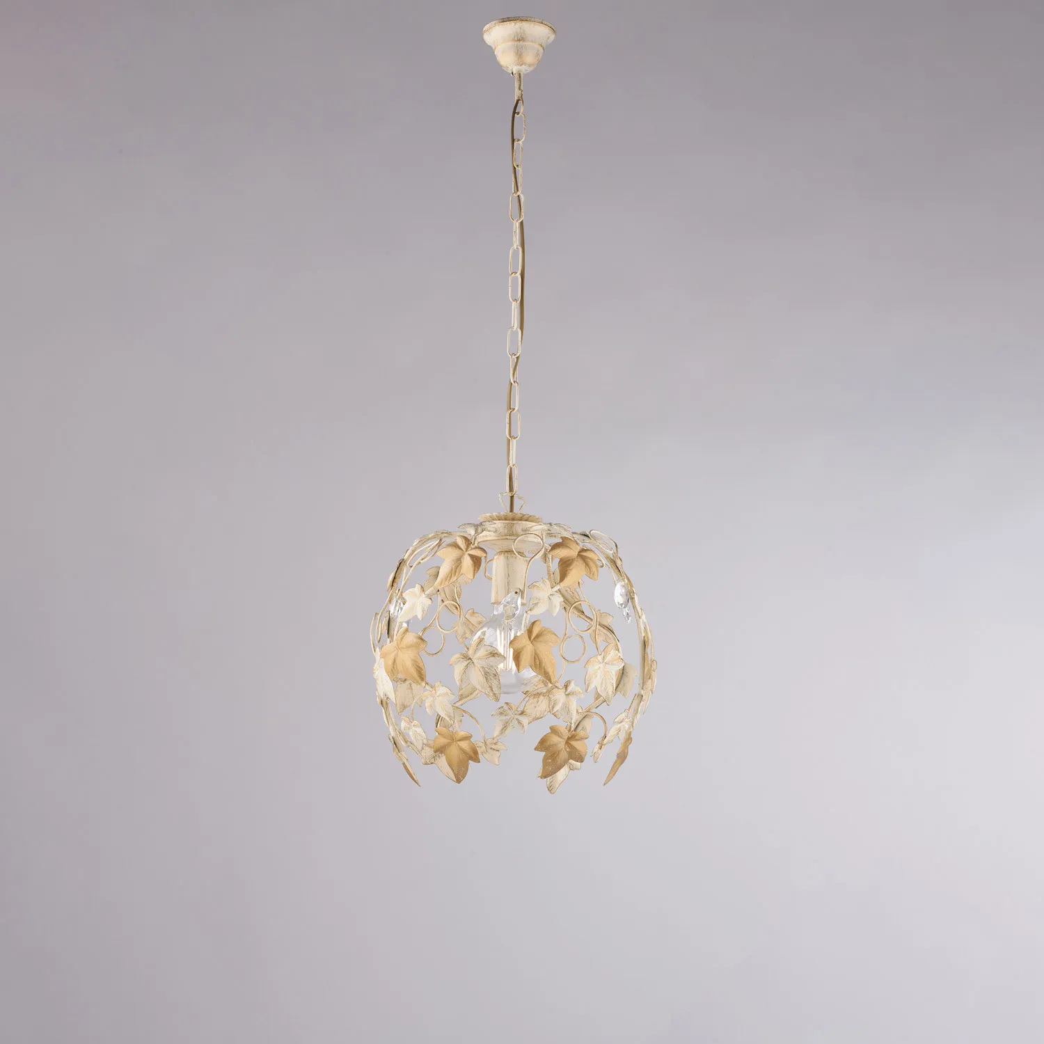Be Light  Lampada a sospensione piccolo con struttura in metallo dalle linee classiche Edera - 60W