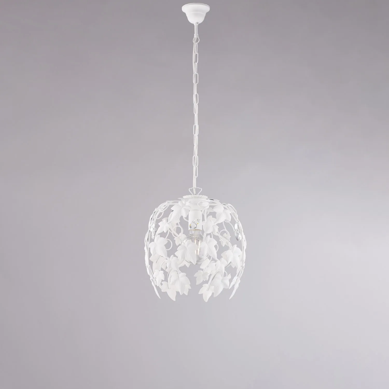 Be Light  Lampada a sospensione piccolo con struttura in metallo dalle linee classiche Edera - 60W