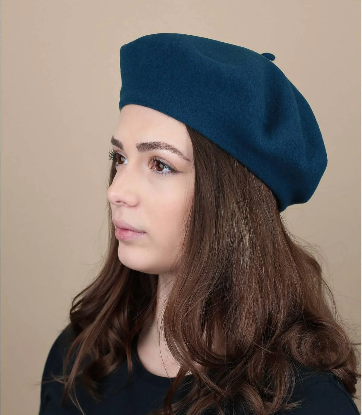   Berretto lana blu     Paris paon     