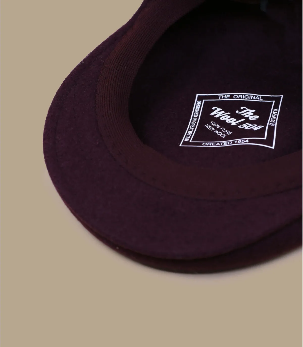     berretto lana bordeaux   504 Wool vino     