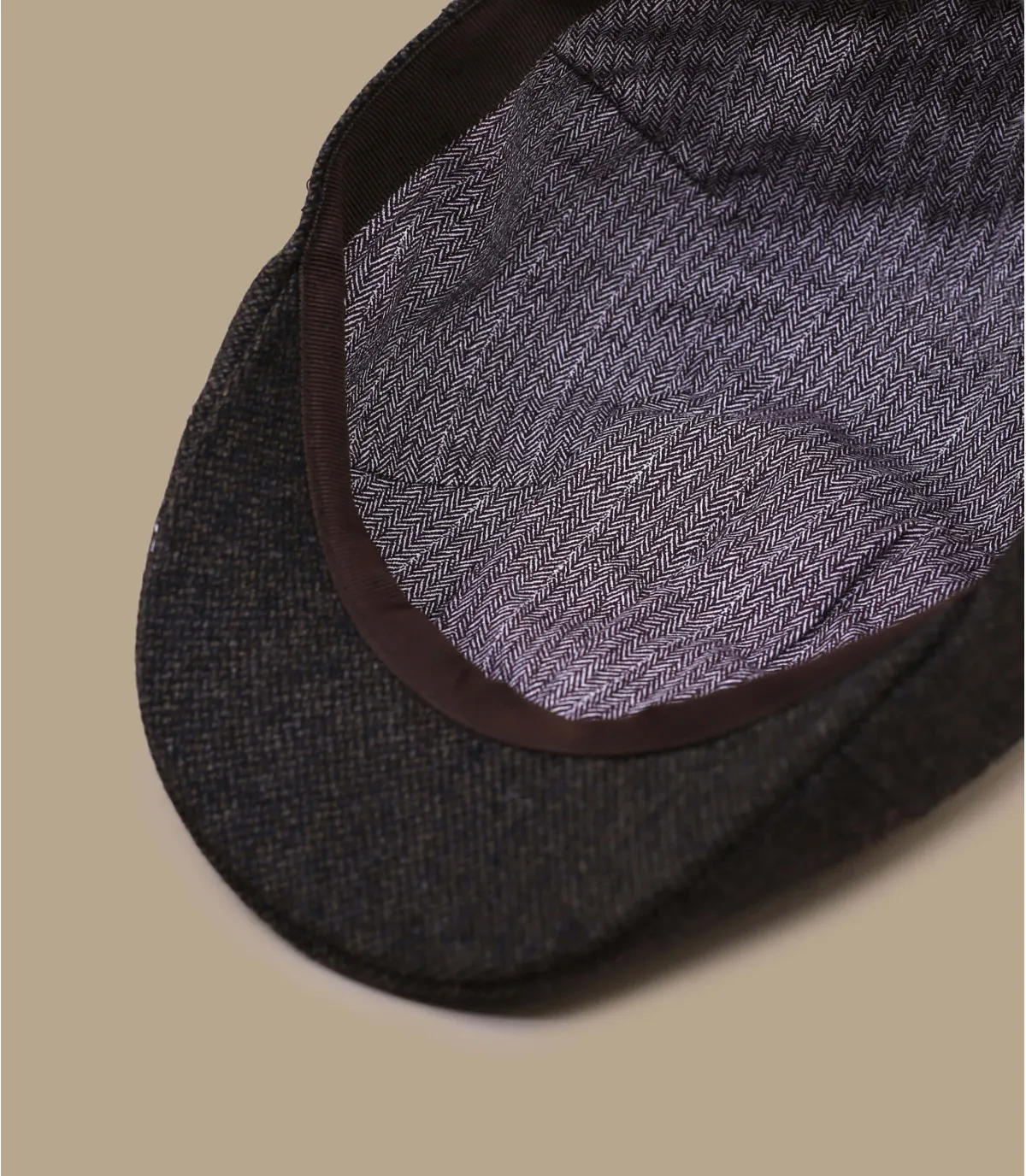   berretto lana marrone     Texas Wool brown     