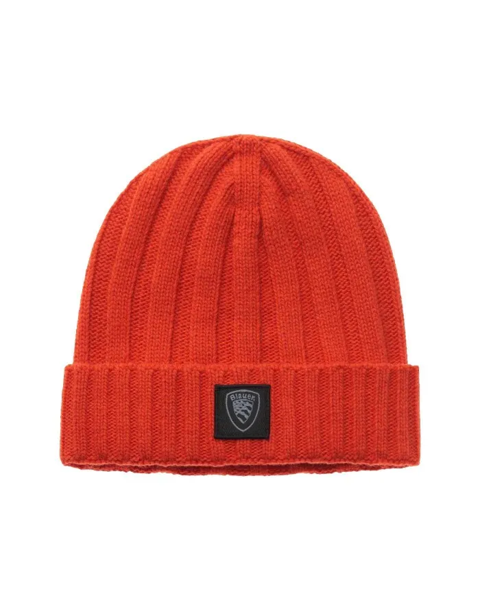 BLAUER Berretto Uomo A05421 006127 A-EE Cappello Lana 431 ARANCIONE CAROTA