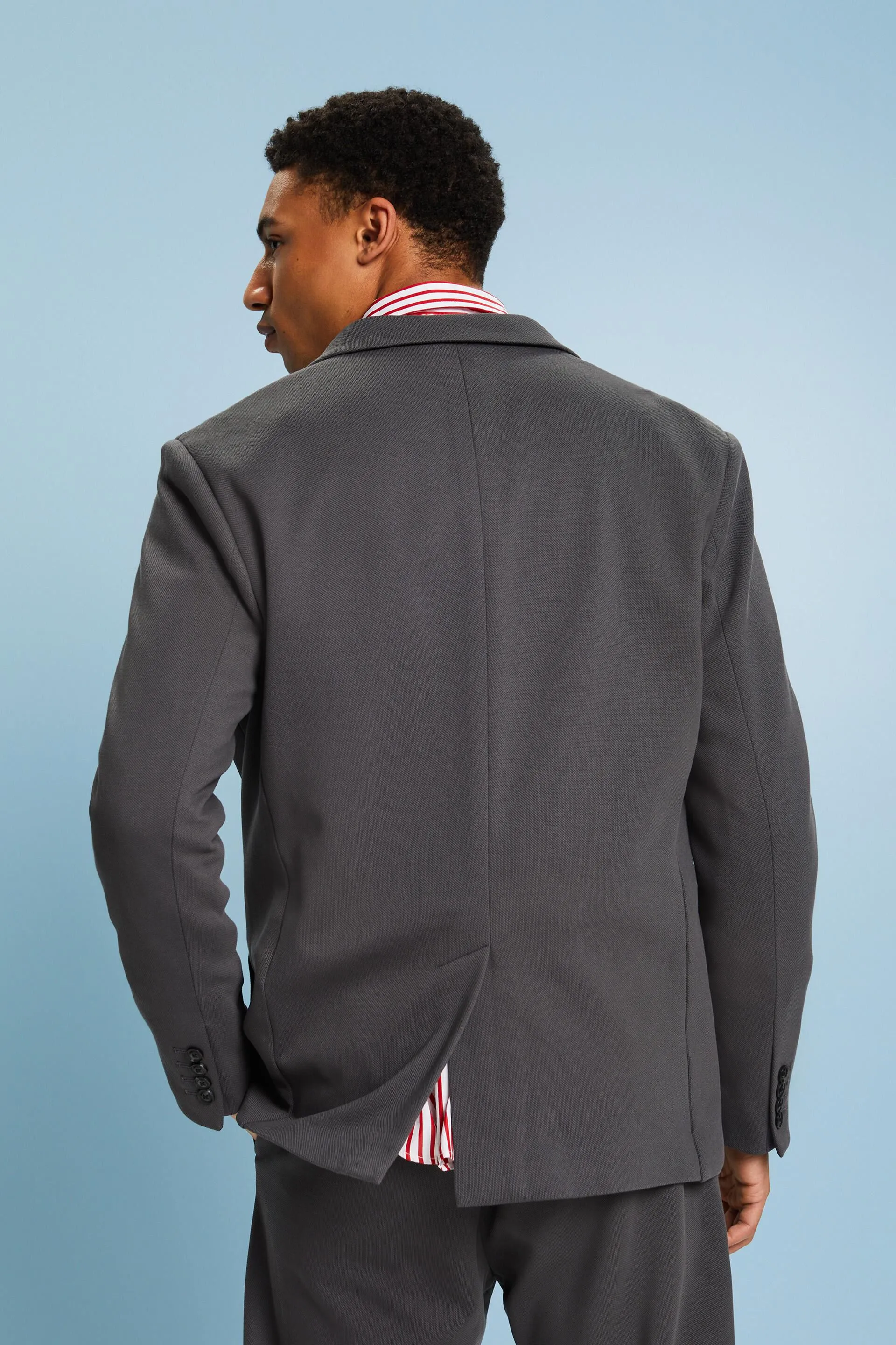 Blazer in jersey piqué strutturato