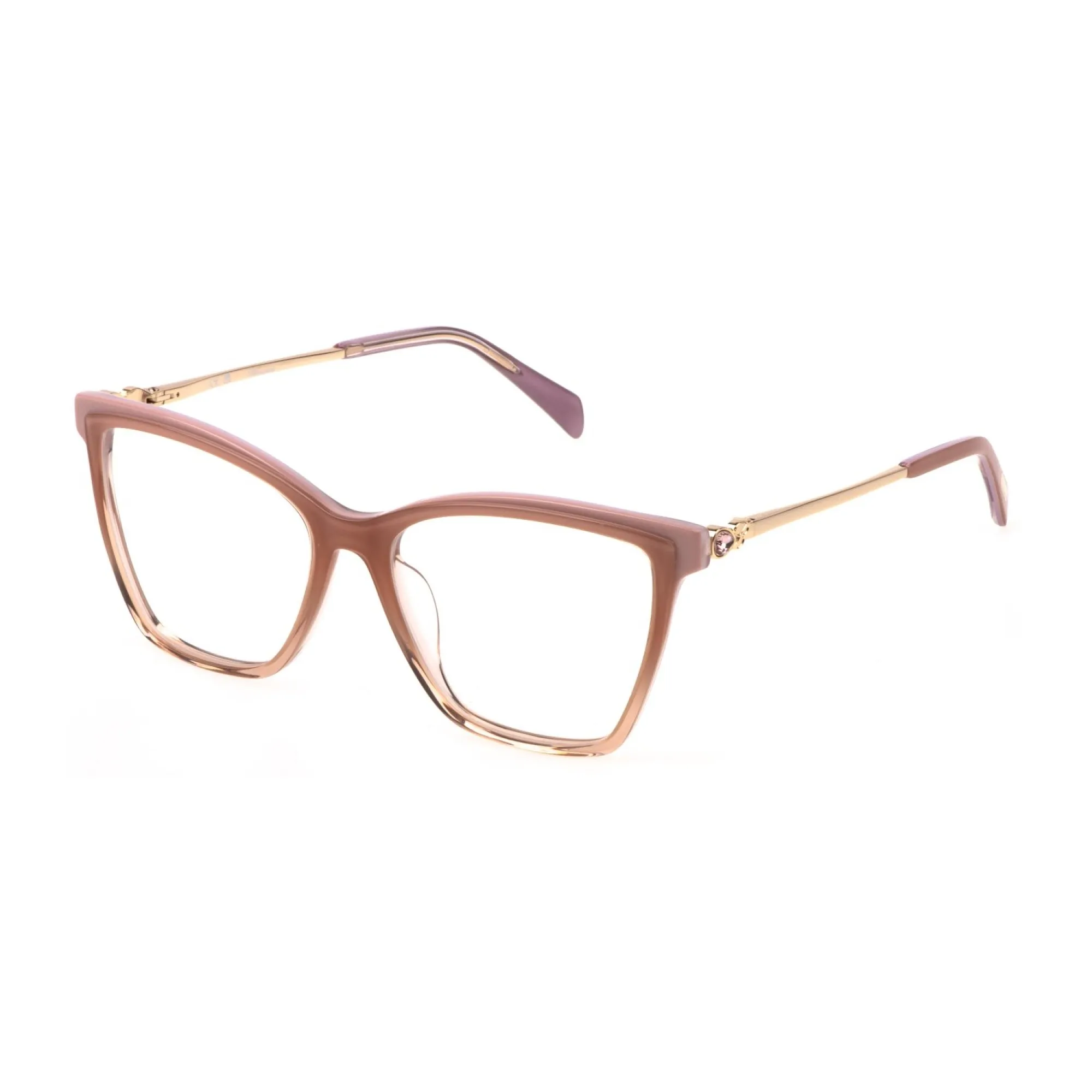   Blumarine VBM854S - 09GA Top Viola Sfumato Marrone Sfumato | Occhiale Da Vista Donna 