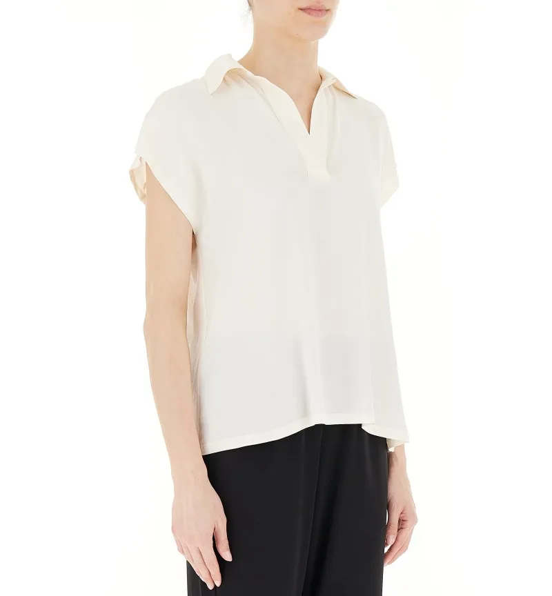 Blusa doppio tessuto
