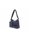 Borsa a tracolla GherardiniSOFTY CROSSBODY ODISSEY in tessuto e pelle blu