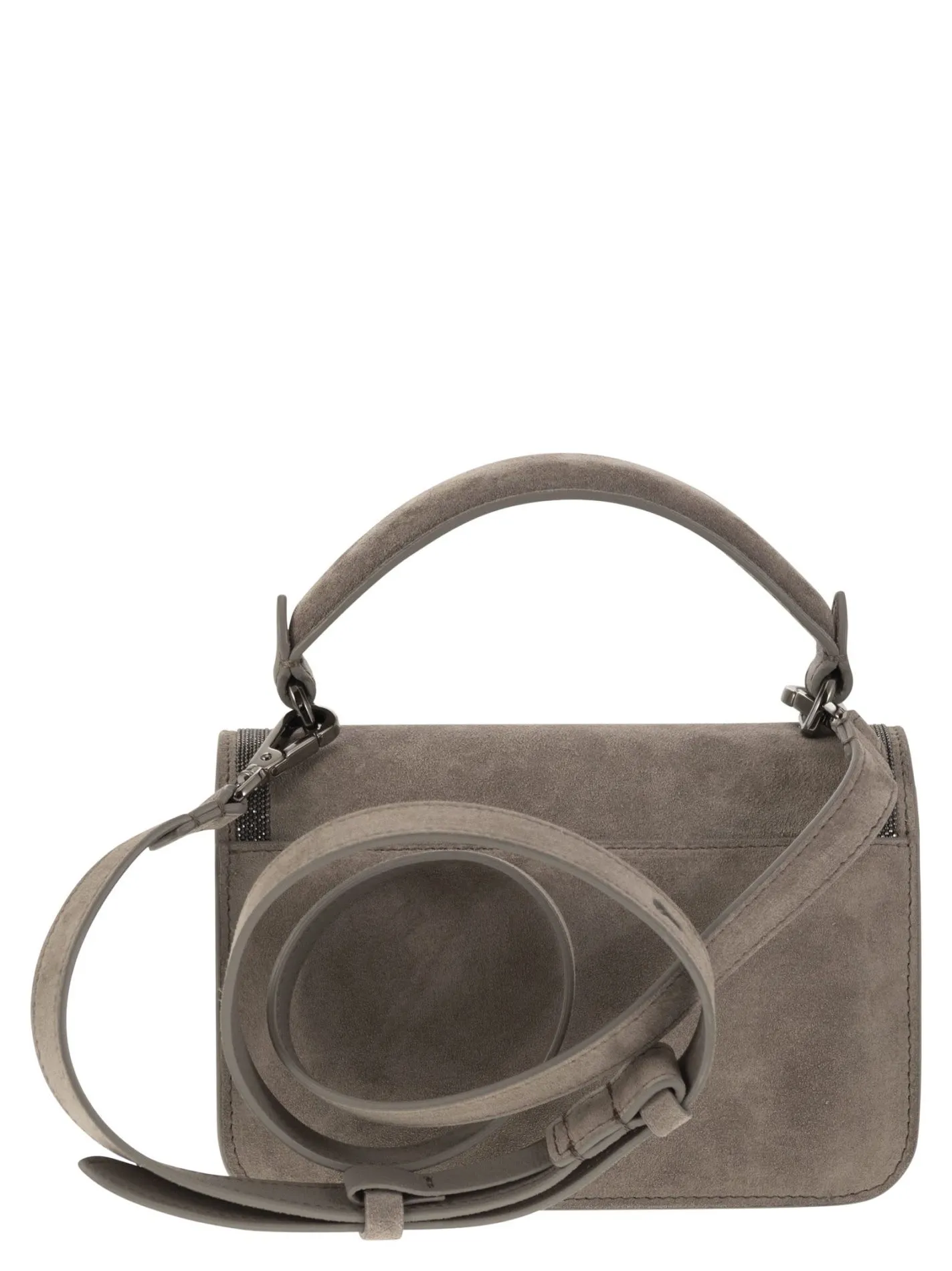 Borsa in camoscio con Precious Contour