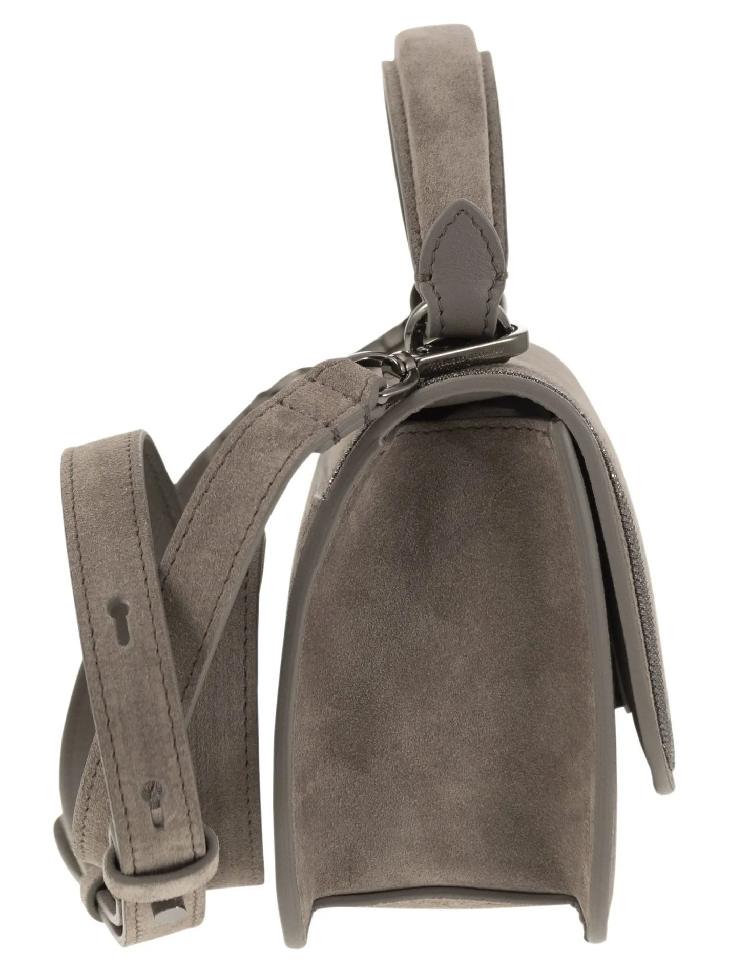 Borsa in camoscio con Precious Contour