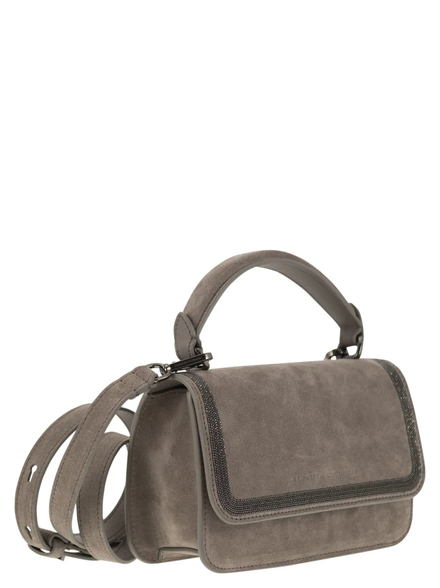 Borsa in camoscio con Precious Contour