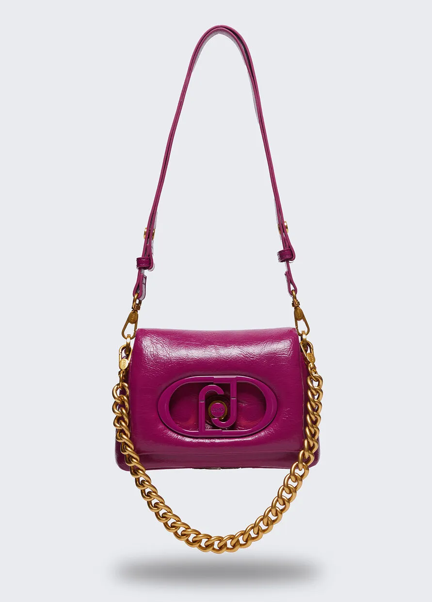 Borsa Piccola La Puffy Fuxia Nero e Beige Liu Jo
