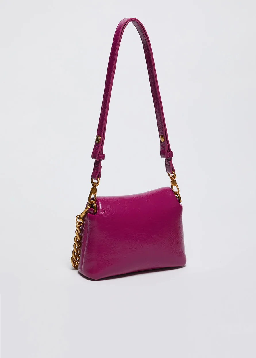 Borsa Piccola La Puffy Fuxia Nero e Beige Liu Jo
