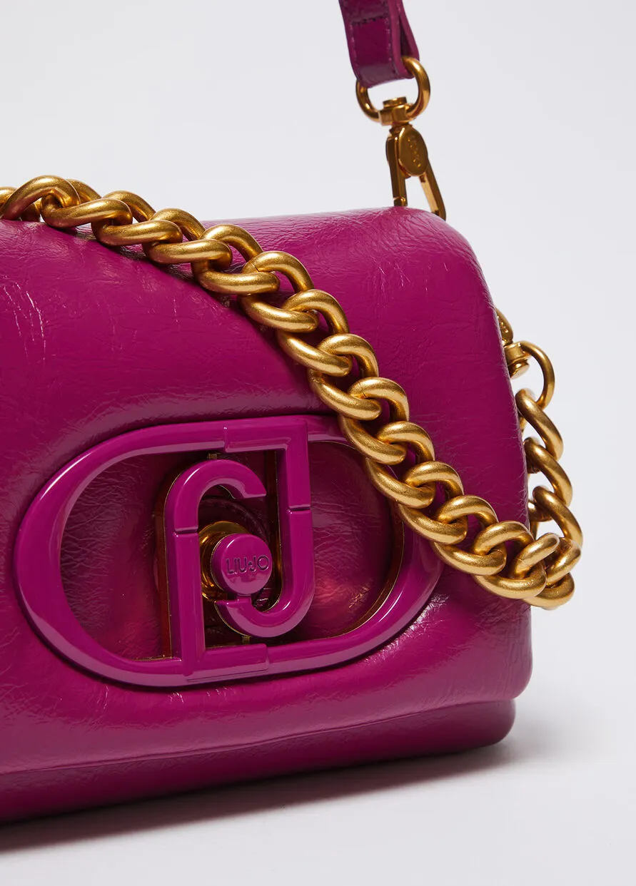 Borsa Piccola La Puffy Fuxia Nero e Beige Liu Jo
