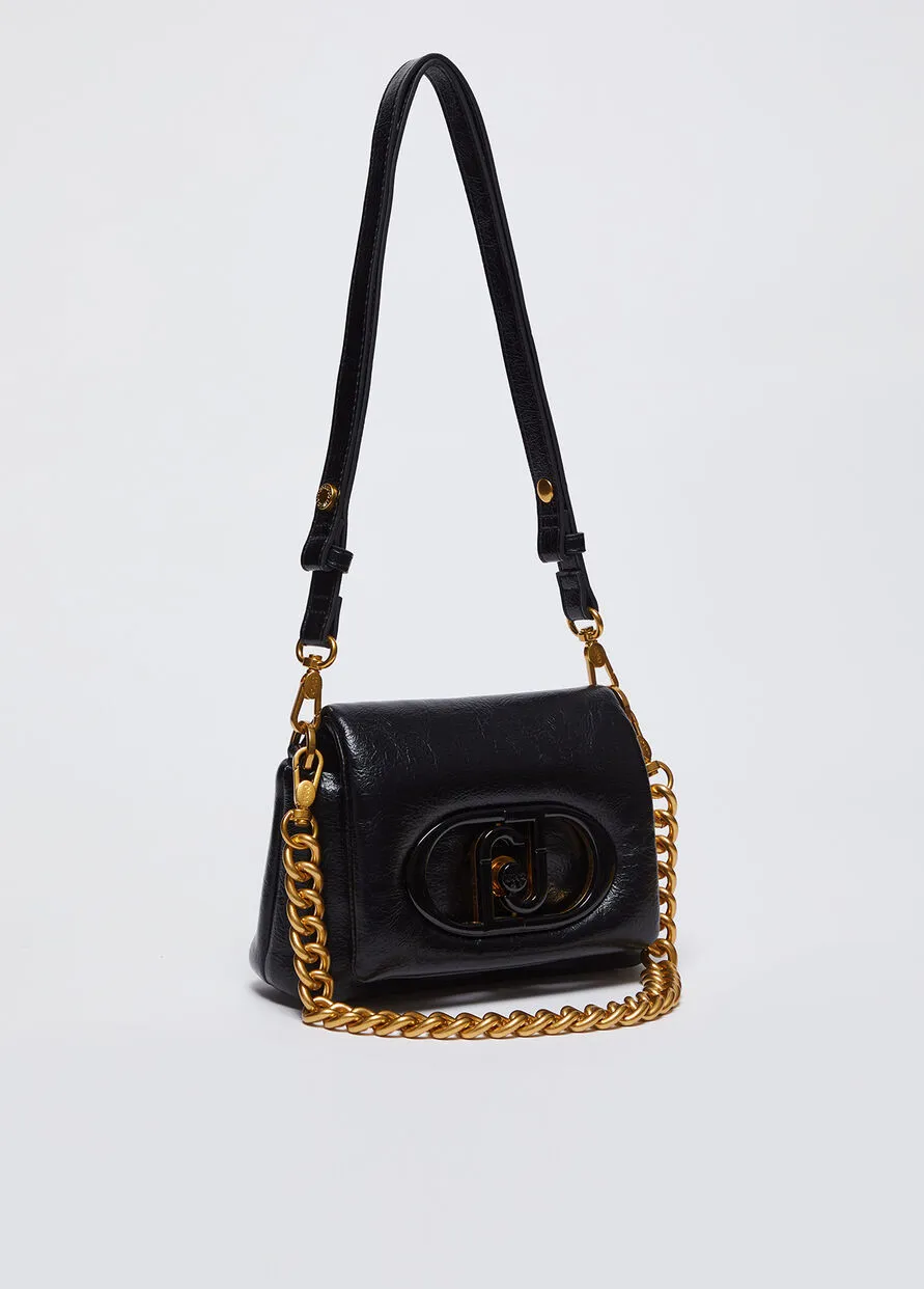 Borsa Piccola La Puffy Fuxia Nero e Beige Liu Jo