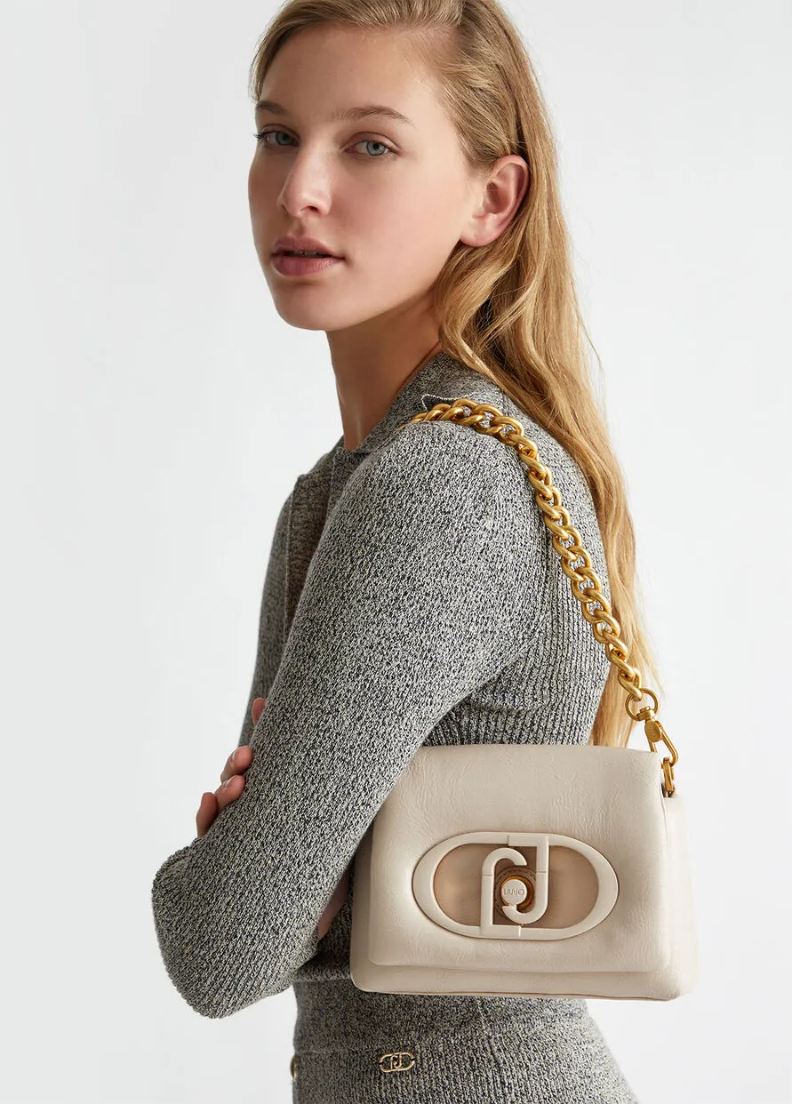 Borsa Piccola La Puffy Fuxia Nero e Beige Liu Jo