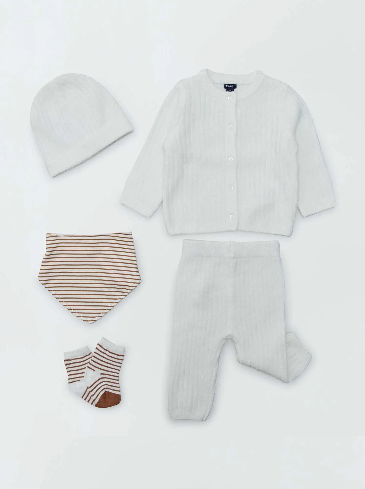 Box nascita 'Welcome Baby' 5 pezzi - Unisex - Bianco