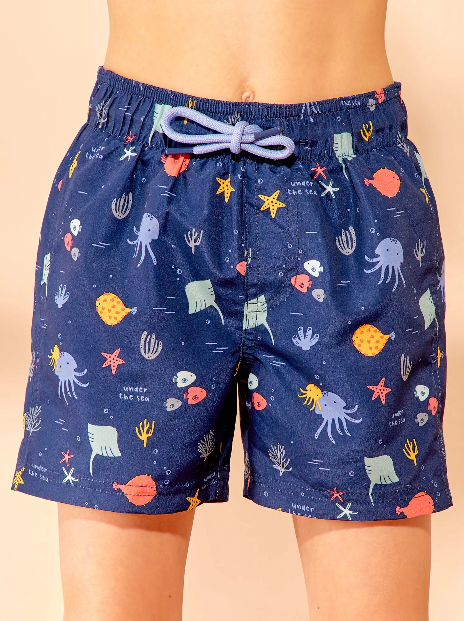 Boxer mare stampati - BLU