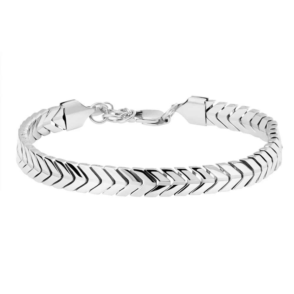 Bracciale Catena Man Code Acciaio Maglia Spiga 19.5+2 cm 1691360